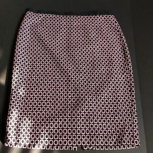 NWOT Talbots Jacquard Wool Blend‎ Geometric Patterned Pencil Skirt Women’s 12